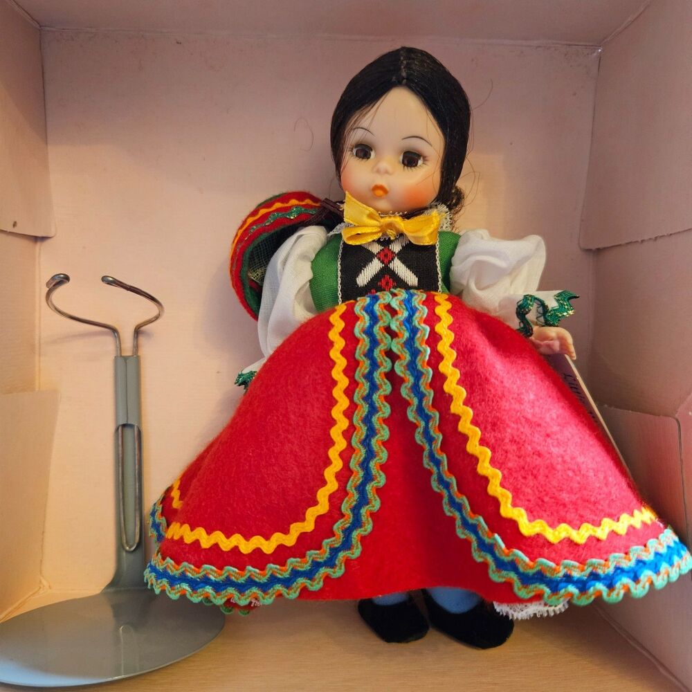 Vintage Madame Alexander Doll Czechoslovakia #564 With Box Tag Display Stand